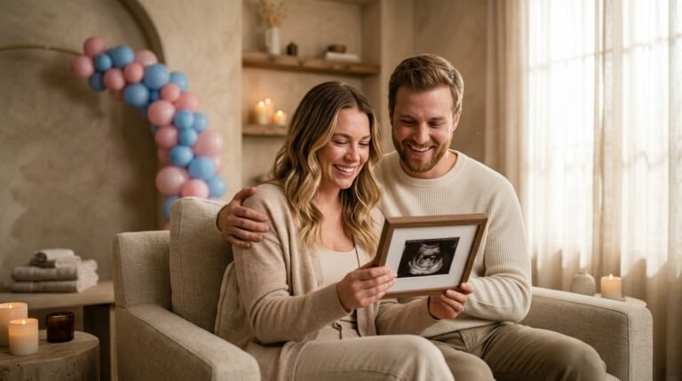 The joy of seeing virtually the baby